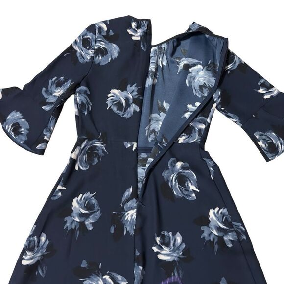 Kate Spade Navy Floral Dress Size 6 - Picture 9 of 14